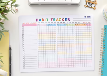 Achieve your 2025 goals with the ultimate habit tracker template. Simplify tracking and boost success!
